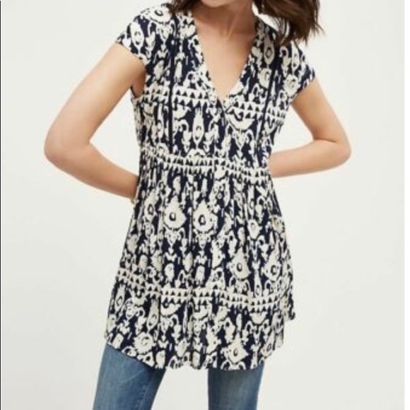 Anthropologie Tops - Anthropologie Vanessa Virginia Print Tunic Anthropologie Tops - Anthropologie Vanessa Virginia Print Tunic